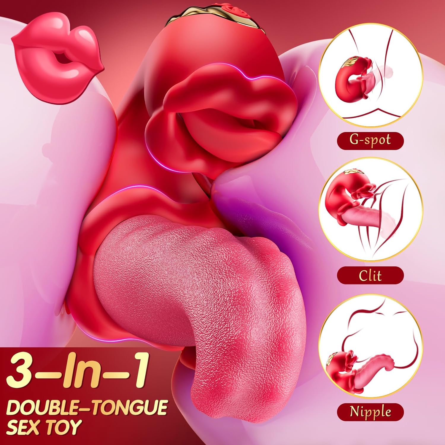 The Tease – 3-in-1 Tongue Thrusting Vibrator