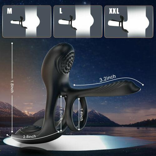 Triple Motor Vibrating Penis Ring | Couple Intimate Enhancer