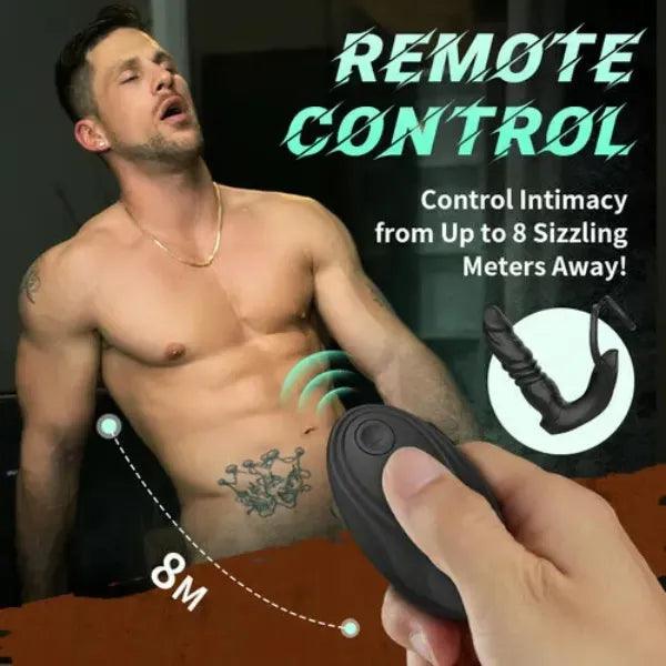 Bluetooth Prostate Massager Toy | Dual Ring Thrusting Vibe 