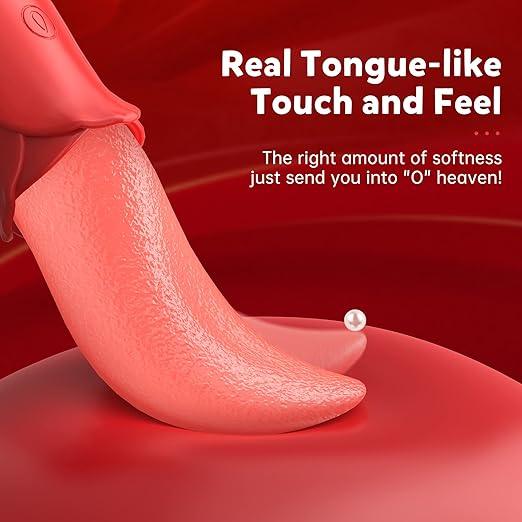 Clitoral Stimulator Tongue Vibrator Rose