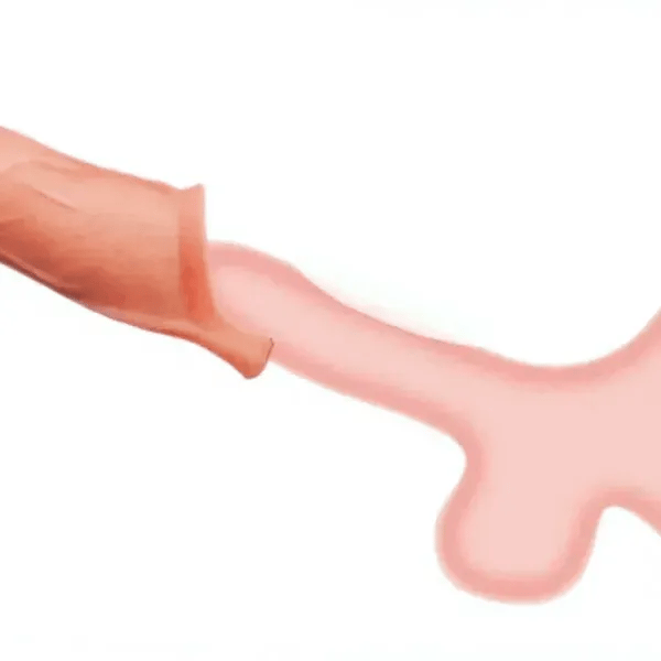 Realistic Vibrating Sleeve Dildo | 10-Mode Couples Enhancer