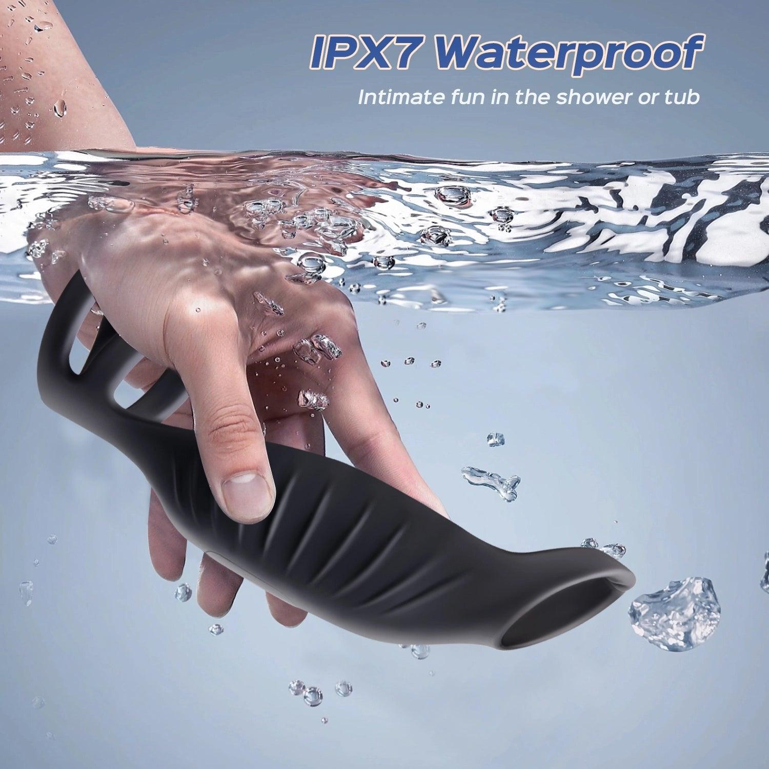 Vibrating Penis Sleeve Enhancer | 2-in-1 Cock Ring Toy 