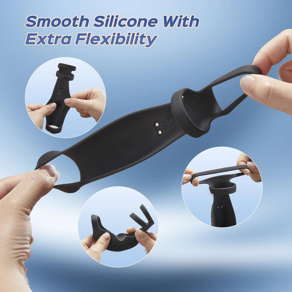 Vibrating Penis Sleeve Enhancer | 2-in-1 Cock Ring Toy 