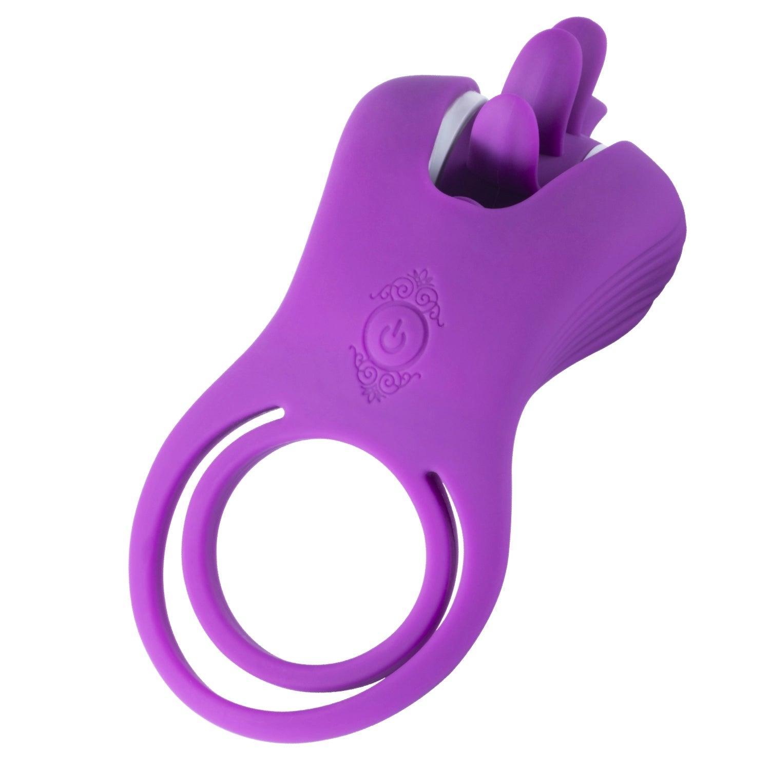 Tongue Clit Licker Ring | Cock Ring with 10 Vibration Modes