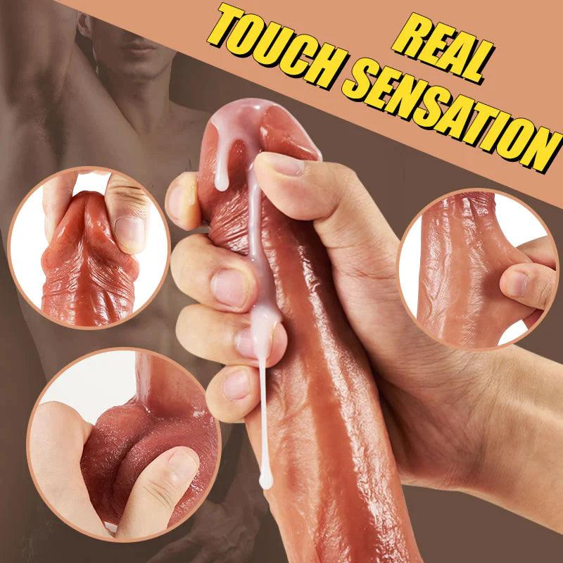 MASK Classic 9-Frequency Vibration Thrusting Swing Realistic Dildo 8.66 Inch - OORGA