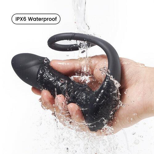 Moore - 10 Thrilling Vibration 3 Thrusting Silicone Remote Control Cock Ring Anal Vibrator - OORGA