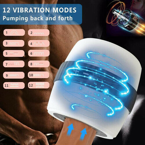 12-Speed Vibration Two-Way Exit Manual Masturbation Cup - OORGA