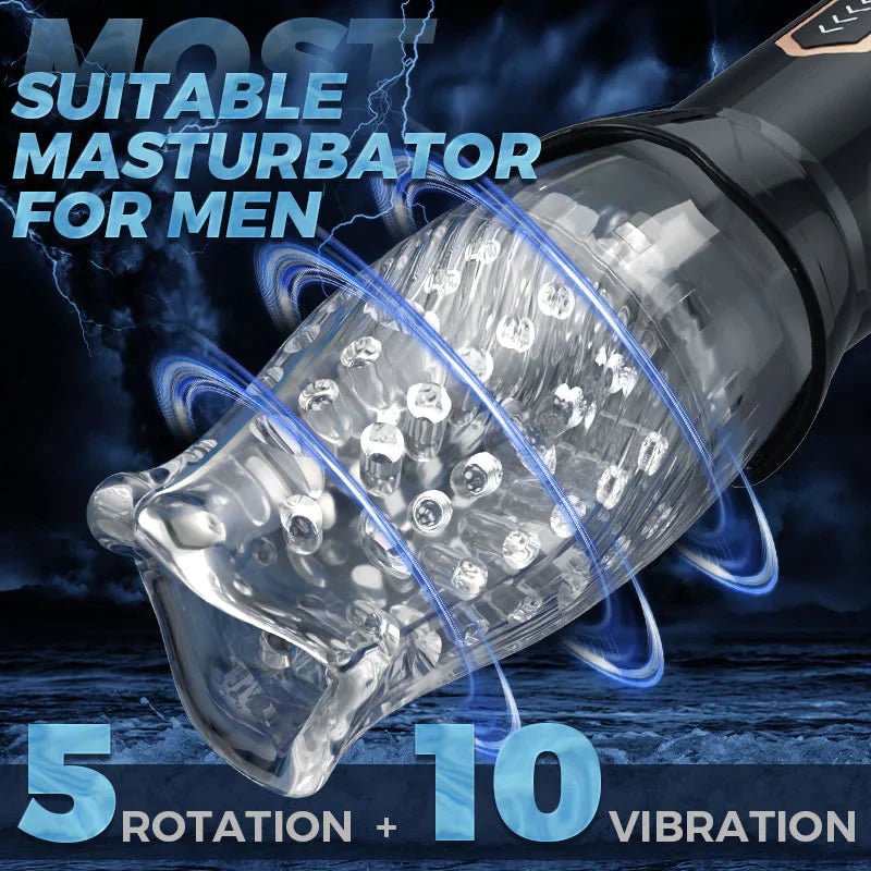 TORNADO 10 Vibration 5 Rotation Better Wrapping Automatic Stroker - OORGA