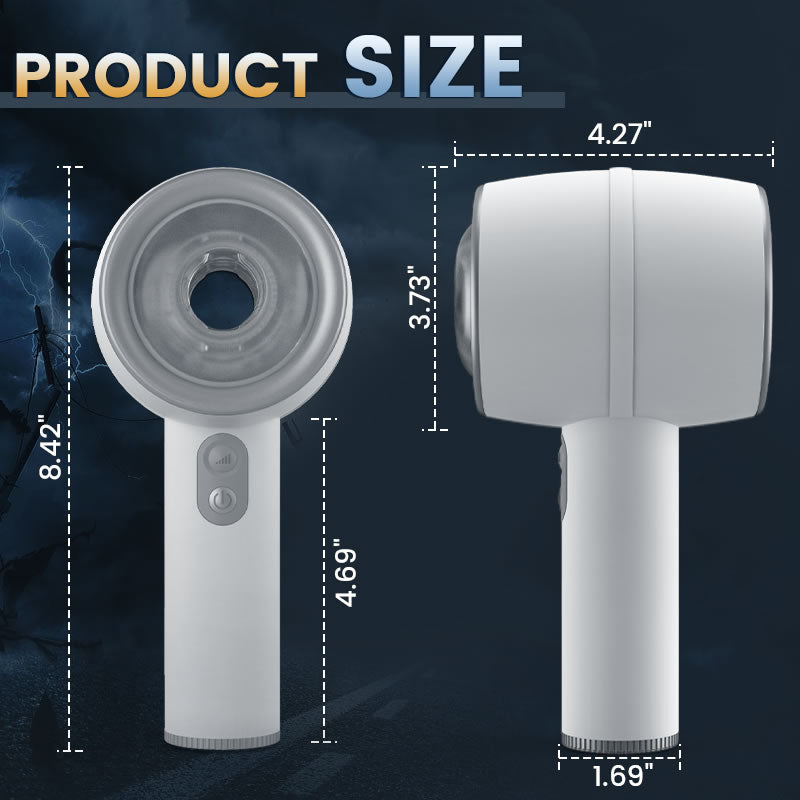 Hardy - Automatic 3 Frequency Telescopic Handheld Male Masturbator - OORGA